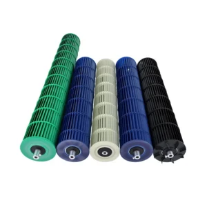 30/33/40/45/50/80/120mm Customizable ABS+Glass Fiber Ball Bearing Impeller Length Industrial Cross Flow Fan Ventilation