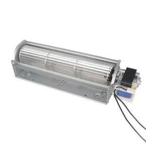 LONGWELL 45mm AC 230v Low Noise Aluminum Alloy Impeller Tangential Fan Blower Cross Flow Fan for Fireplace