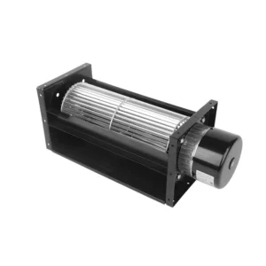 LONGWELL Custom Cross Flow Fan Aluminum Impeller 100mm 24v DC Brushless External Motor Ball Bearing -25~+60 Tangential Fan
