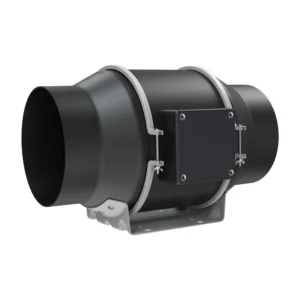 LONGWELL Silent Duct Fan 4" Inch 100mm EC Motor Inline Duct Fan Wall Mounted Window Exhaust Ventilation Fan for Hydroponics