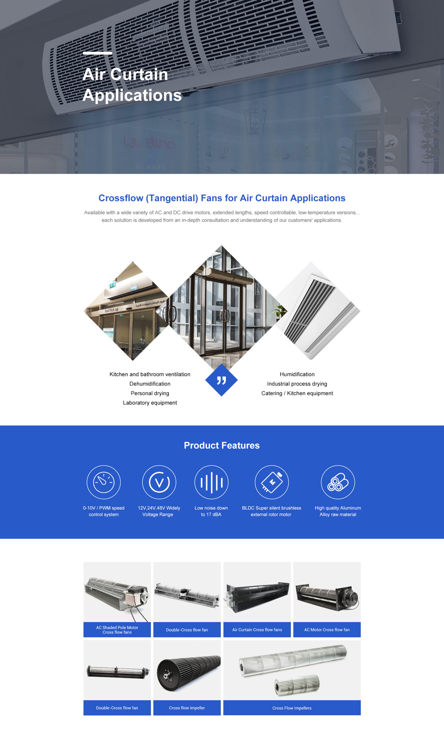 Air Curtain Applications