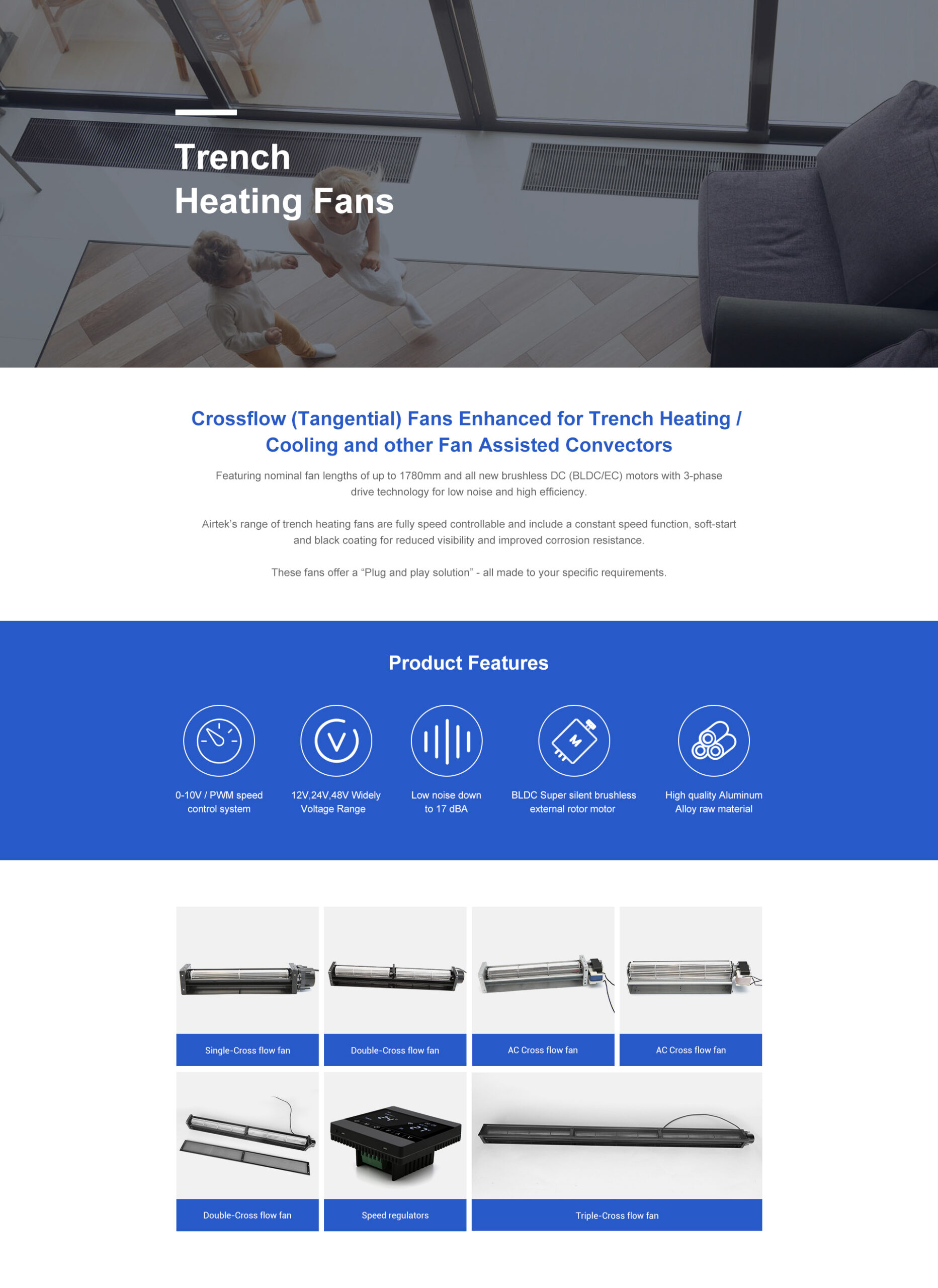 Trench Heating Fans